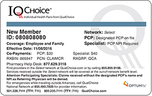 IQChoice member id card